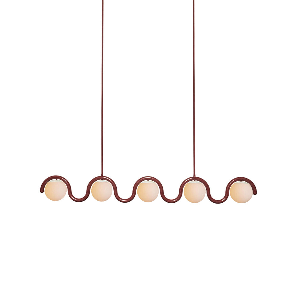 Linear Glass Globe Chandelier Ceiling Light | Torvix
