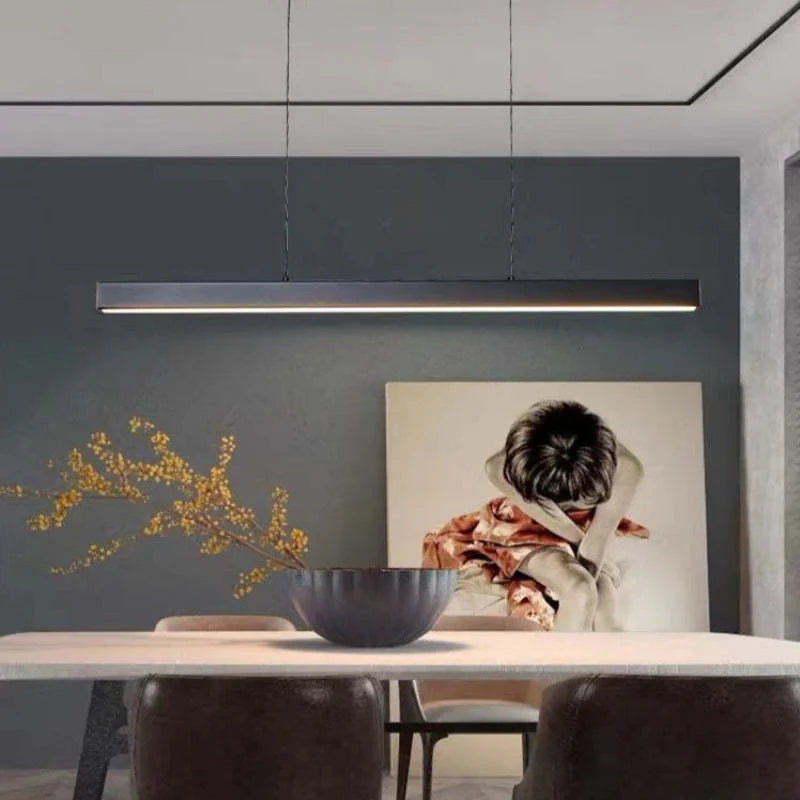 Linear LED Pendant Light Metal for Dining Areas | Avora