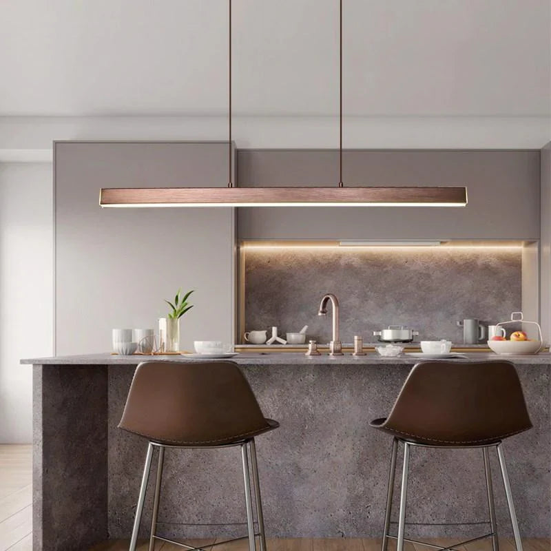 Linear LED Pendant Light Metal for Dining Areas | Avora