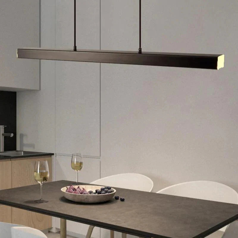 Linear LED Pendant Light Metal for Dining Areas | Avora