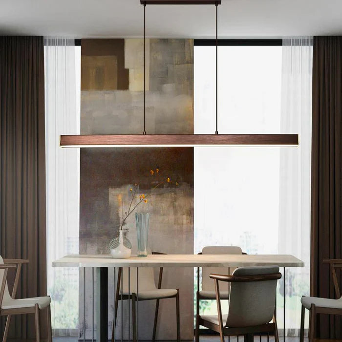 Linear LED Pendant Light Metal for Dining Areas | Avora