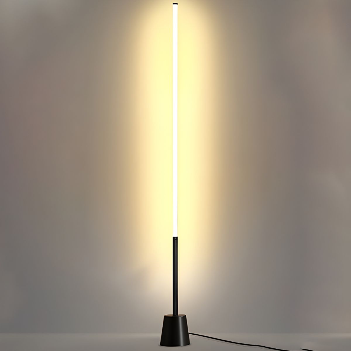 Linear Metal Frame Floor Lamp Modern Design | Zenvora