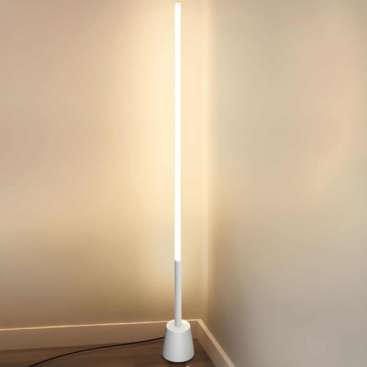 Linear Metal Frame Floor Lamp Modern Design | Zenvora