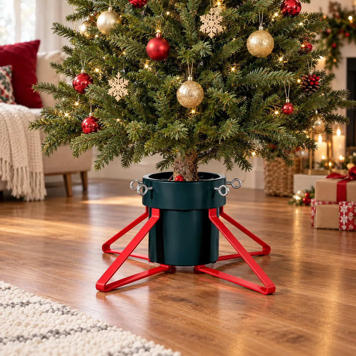 Live Christmas Tree Base Stand