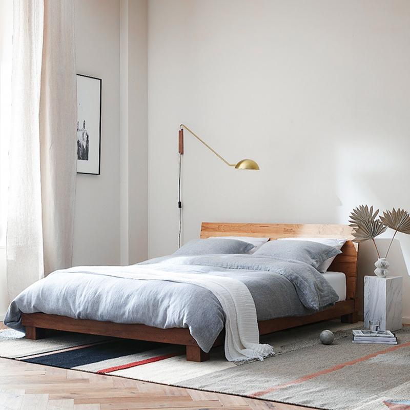 Long Arm Twist Wall Light Plug In Brass Finish | Mirevo