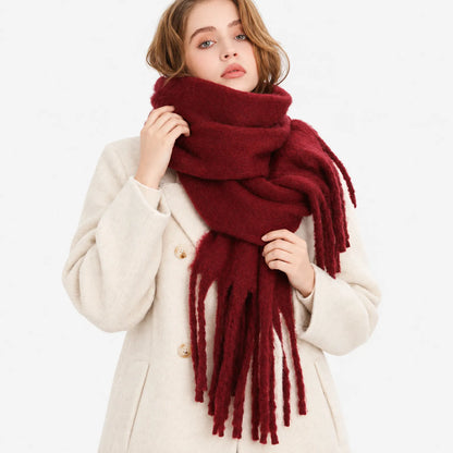 Long Casual Ladies Winter Scarf