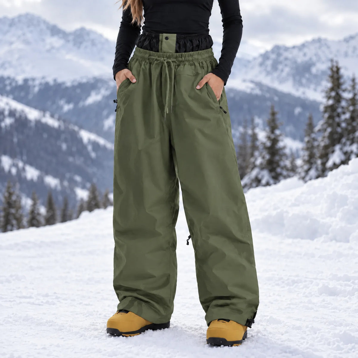 Loose Fit Winter Ski Pants