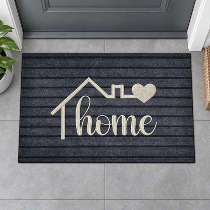 Low Profile Striped Entryway Floor Mat