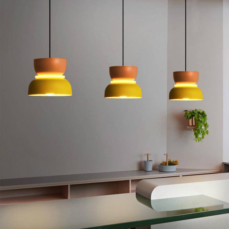 Macaron Metal Pendant Light Scandinavian Style Kitchen | Jorvex