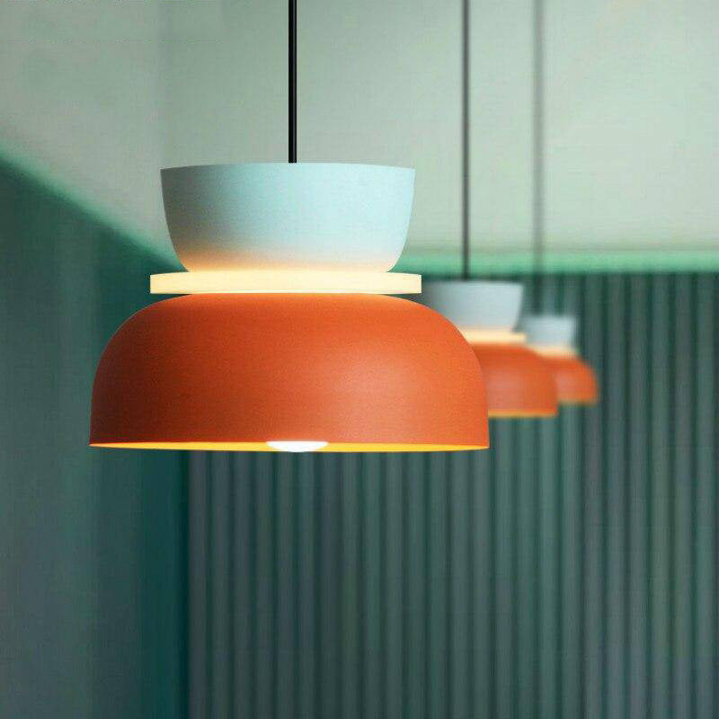 Macaron Metal Pendant Light Scandinavian Style Kitchen | Jorvex