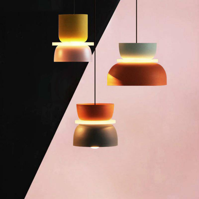 Macaron Metal Pendant Light Scandinavian Style Kitchen | Jorvex