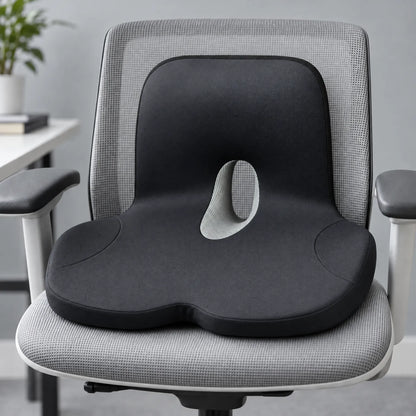 Memory Foam Seat Cushion with Lumbar Support for Office Chair