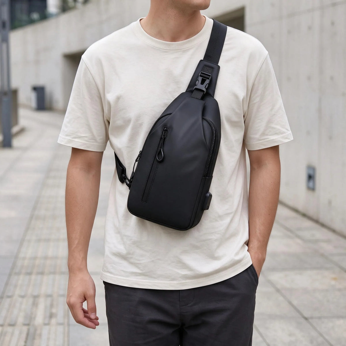 Men Crossbody Sling Chest Bag