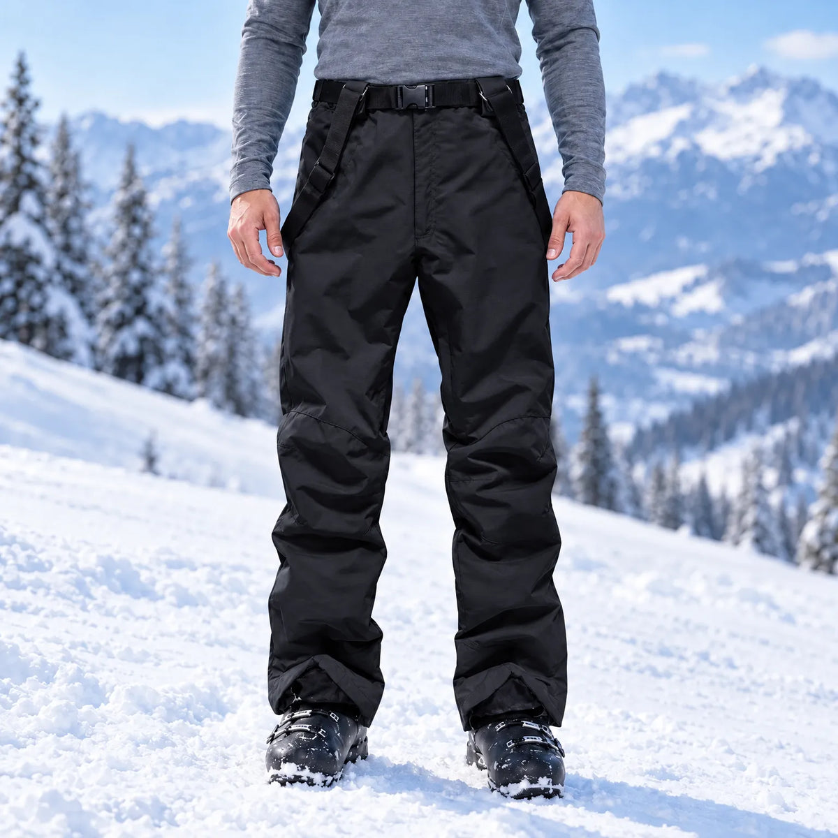 Men's Ski Pants With Suspenders