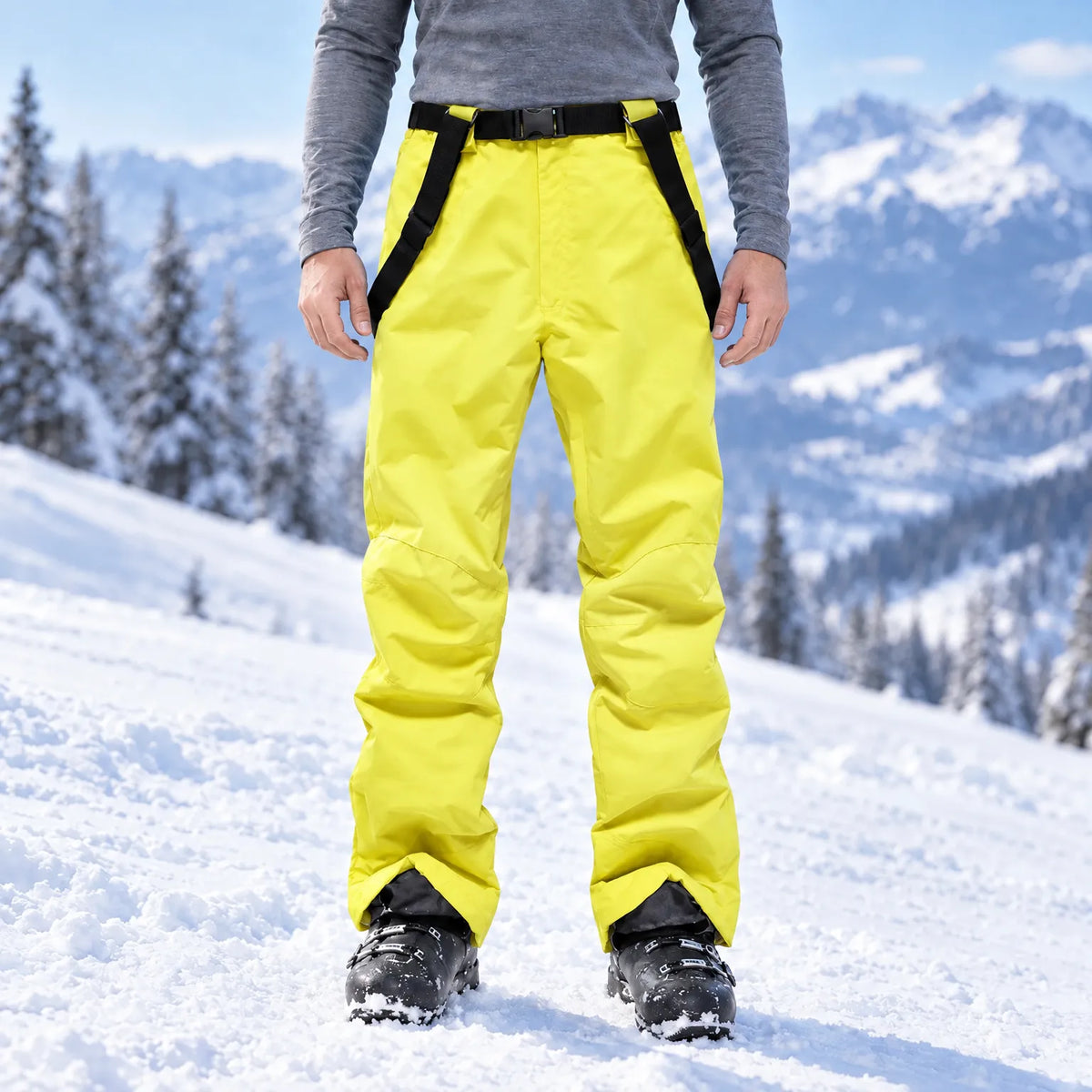Men's Ski Pants With Suspenders