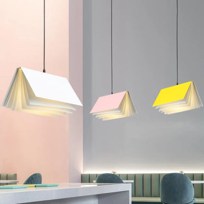 Metal Book Shade Pendant Light for Kids Room | Serora