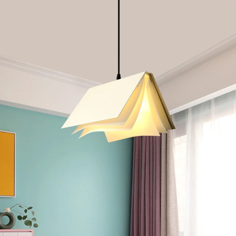 Metal Book Shade Pendant Light for Kids Room | Serora