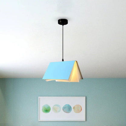 Metal Book Shade Pendant Light for Kids Room | Serora