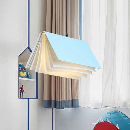 Metal Book Shade Pendant Light for Kids Room | Serora
