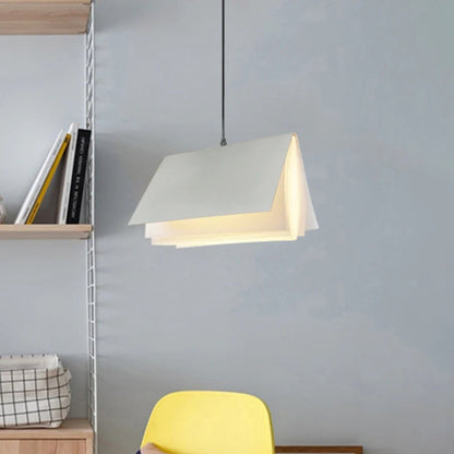 Metal Book Shade Pendant Light for Kids Room | Serora