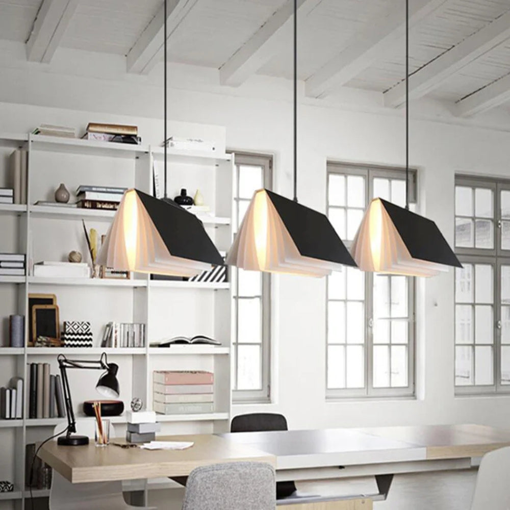 Metal Book Shade Pendant Light for Kids Room | Serora