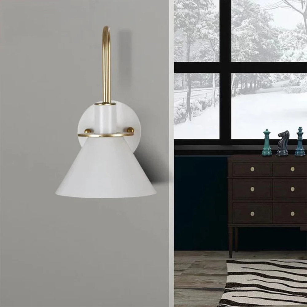 Metal Cone Wall Light for Kids Bedroom Lighting | Rayvia