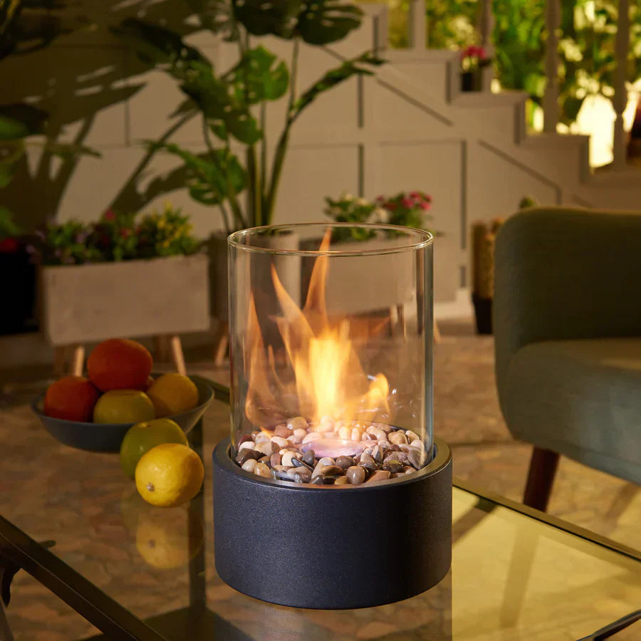 Metal Flame Effect Table Lamp Modern Accent | Flamero