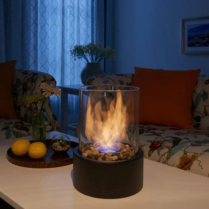 Metal Flame Effect Table Lamp Modern Accent | Flamero