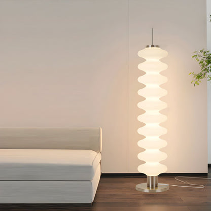 Metal Floor Lamp Geometric Shade Modern Lighting | Dorelis