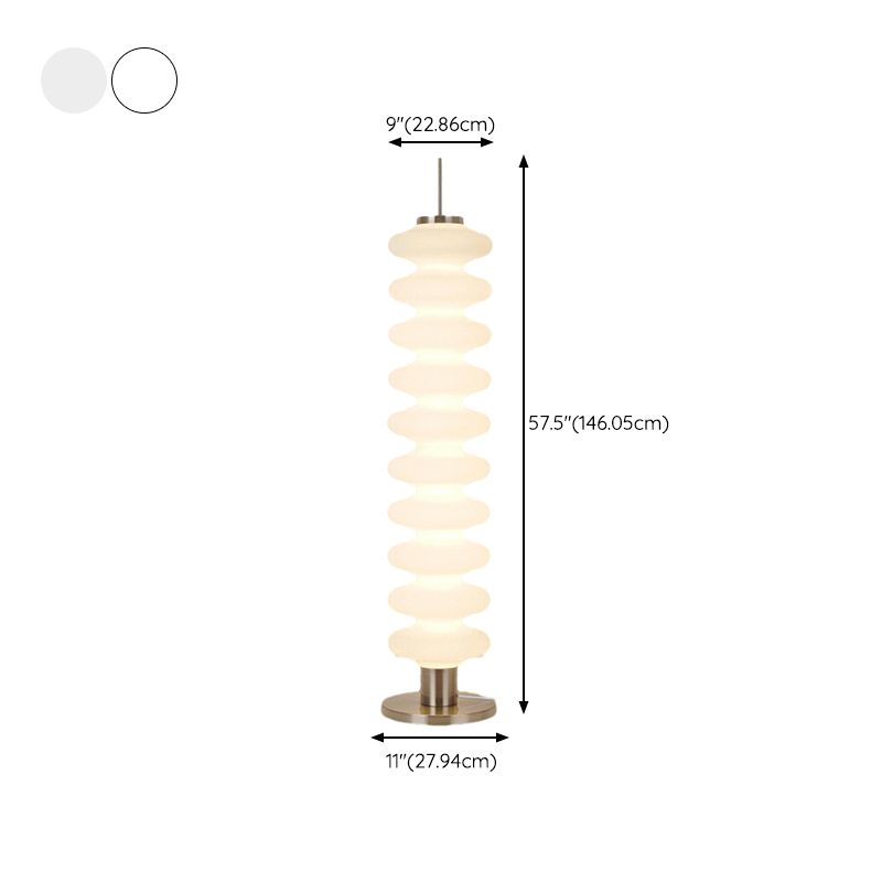 Metal Floor Lamp Geometric Shade Modern Lighting | Dorelis