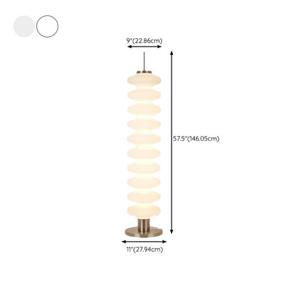 Metal Floor Lamp Geometric Shade Modern Lighting | Dorelis