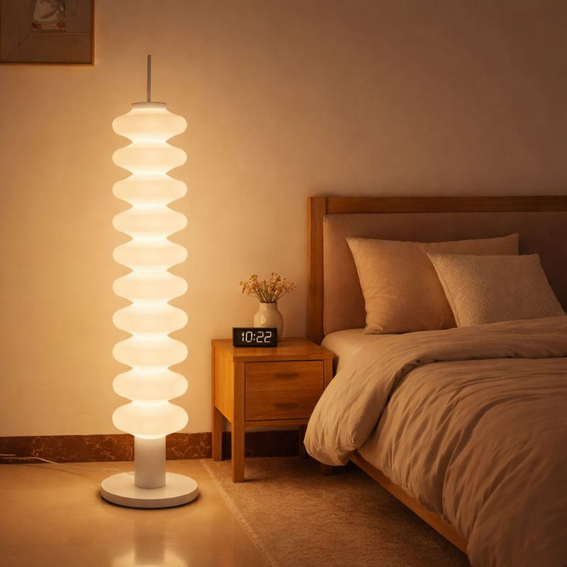 Metal Floor Lamp Geometric Shade Modern Lighting | Dorelis