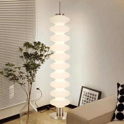 Metal Floor Lamp Geometric Shade Modern Lighting | Dorelis