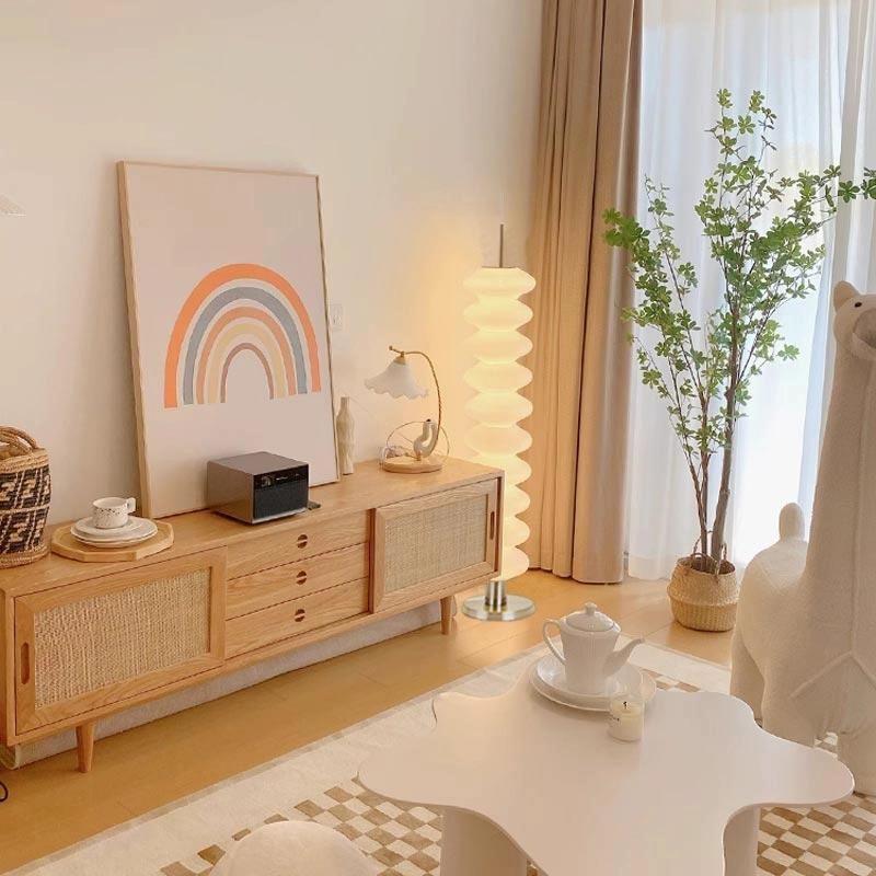 Metal Floor Lamp Geometric Shade Modern Lighting | Dorelis