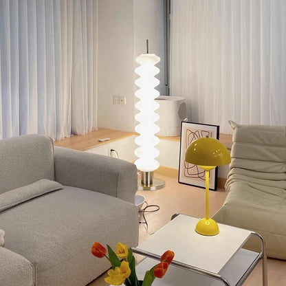 Metal Floor Lamp Geometric Shade Modern Lighting | Dorelis