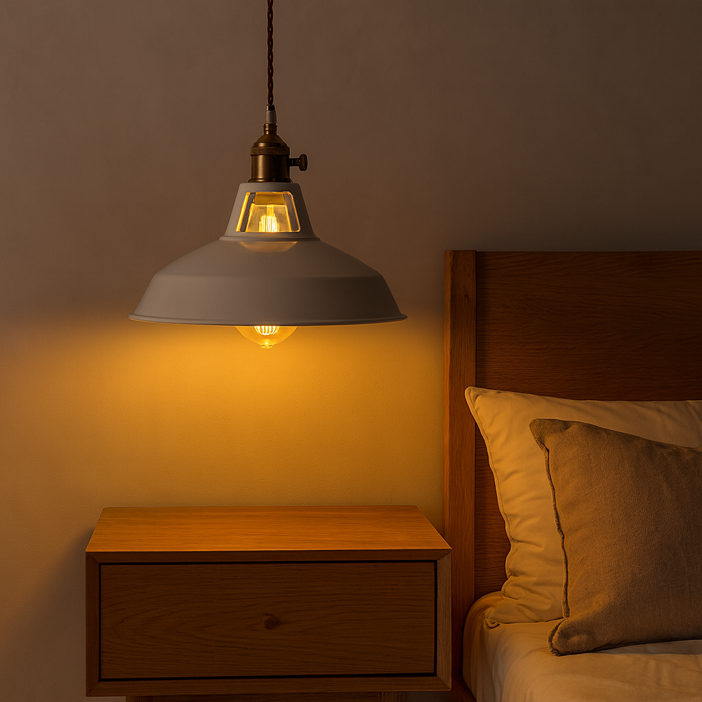 Metal LED Pendant Light in Colour Loft Style | Lanetra