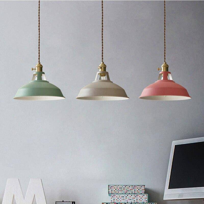 Metal LED Pendant Light in Colour Loft Style | Lanetra