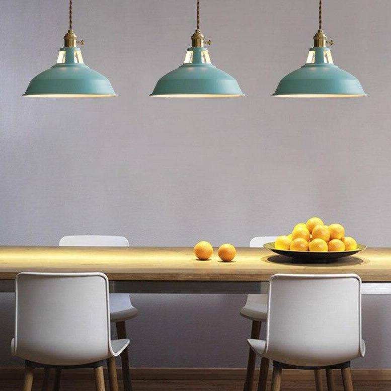 Metal LED Pendant Light in Colour Loft Style | Lanetra