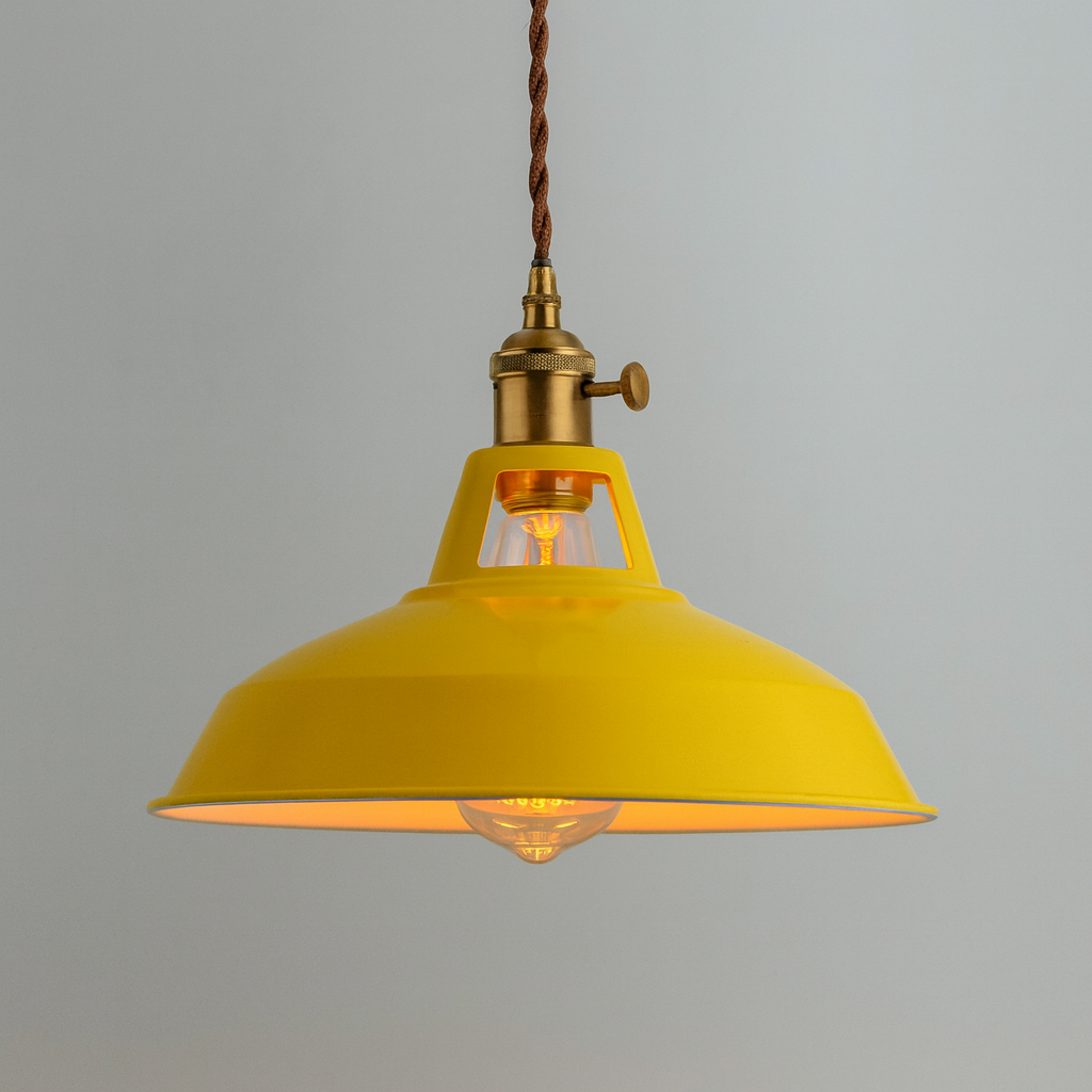 Metal LED Pendant Light in Colour Loft Style | Lanetra