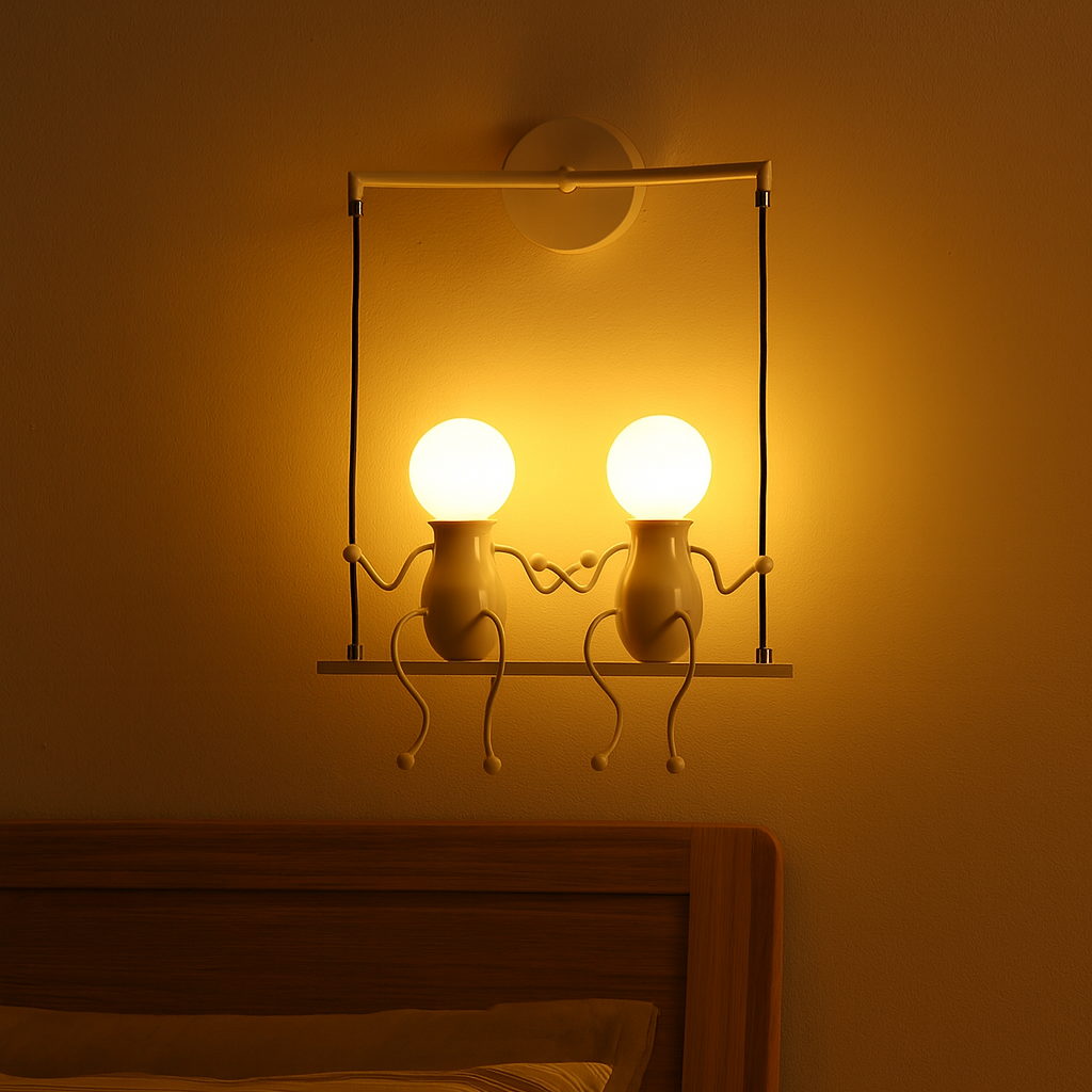 Metal LED Swing Figure Wall Light Modern Style | Swaylux