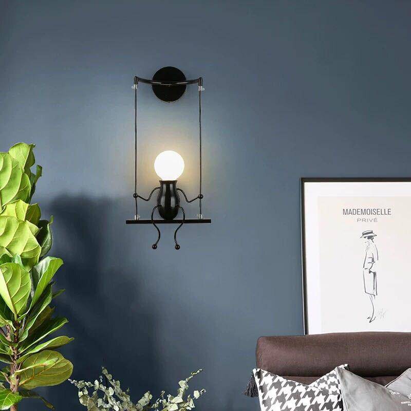 Metal LED Swing Figure Wall Light Modern Style | Swaylux