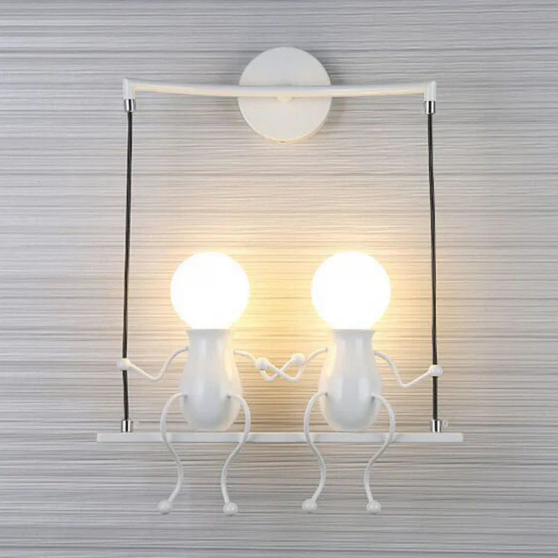 Metal LED Swing Figure Wall Light Modern Style | Swaylux