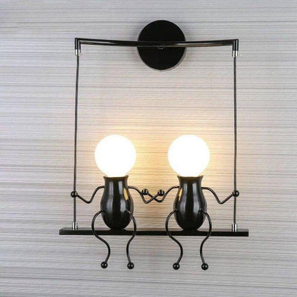 Metal LED Swing Figure Wall Light Modern Style | Swaylux
