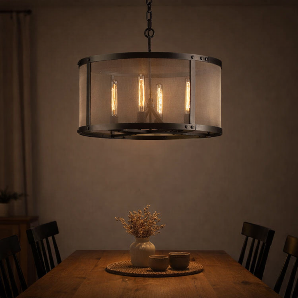 Metal Mesh Pendant Light for Dining Suspension Classic | Evelis