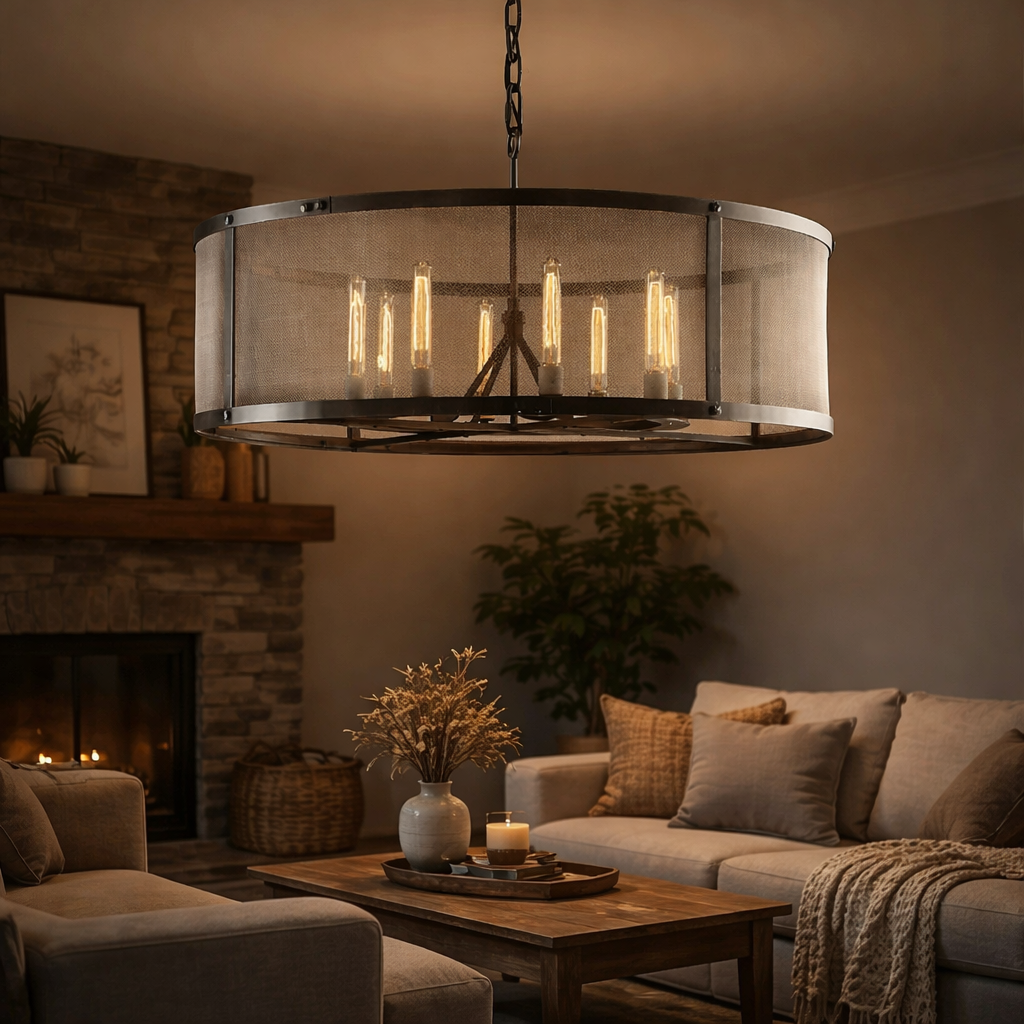Metal Mesh Pendant Light for Dining Suspension Classic | Evelis