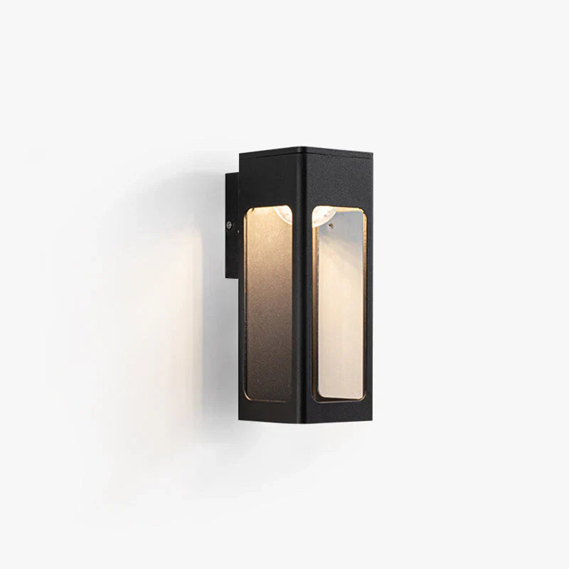Metal Outdoor LED Wall Light Minimalist Design | Varnix