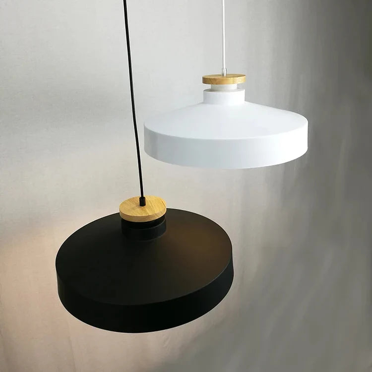 Metal and Wood Scandinavian Pendant Light for Interiors | Nordiva
