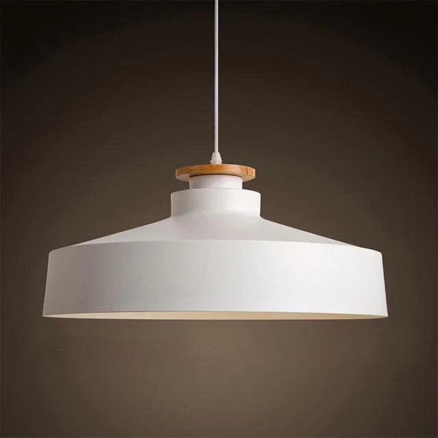 Metal and Wood Scandinavian Pendant Light for Interiors | Nordiva