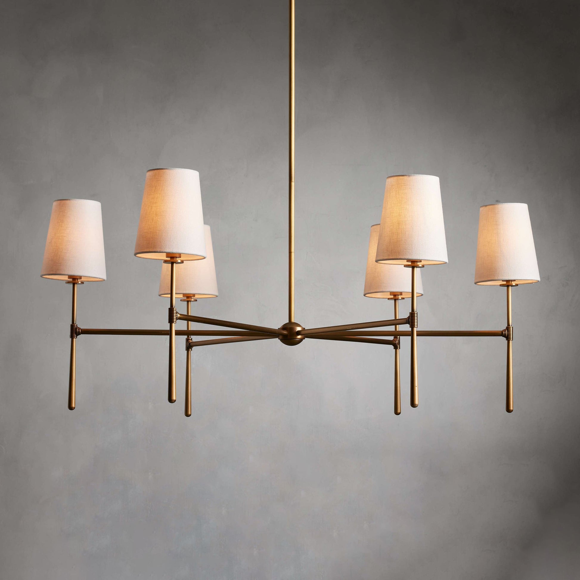 Mid Century Fabric Chandelier Ceiling Light | Galvexa