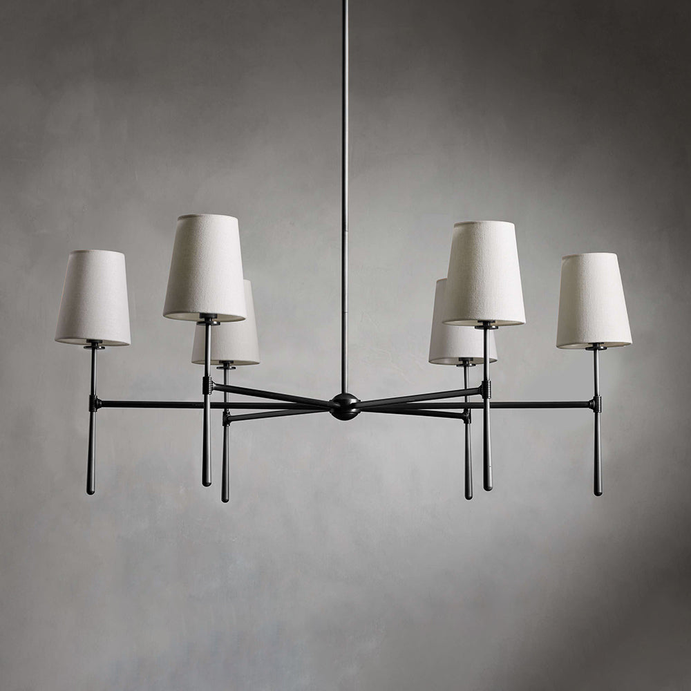 Mid Century Fabric Chandelier Ceiling Light | Galvexa